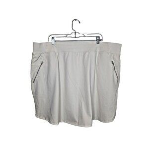 Lane Bryant Livi Active Skort Womens Sz 26 28 Cream NWT Walking Running Stretch
